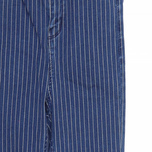 Denim & Co. Womens Blue   Cropped Jeans Size 12 L27 in