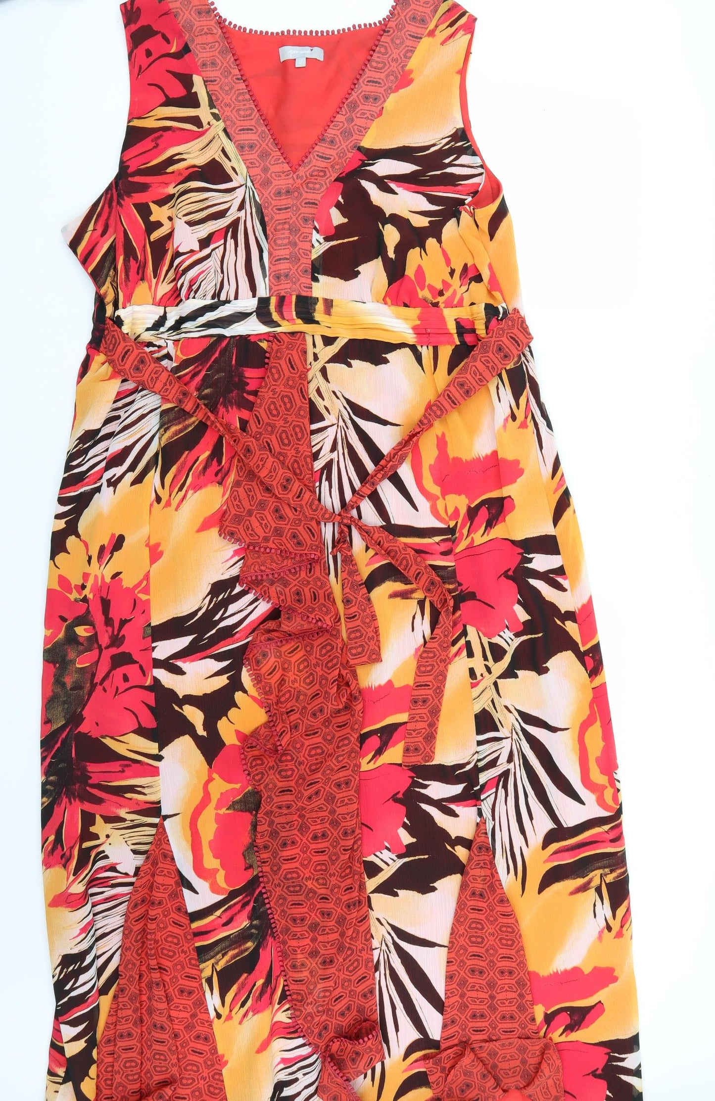 Marks and Spencer Womens Orange   A-Line  Size 22