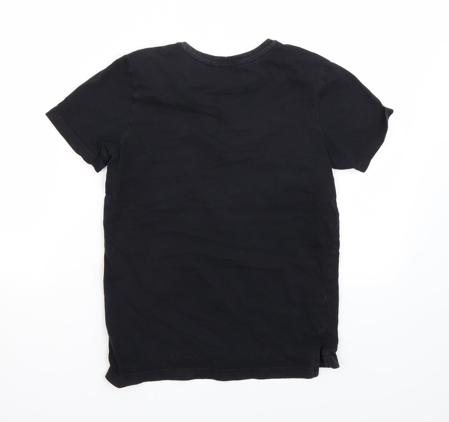 George Boys Black   Basic T-Shirt Size 10-11 Years