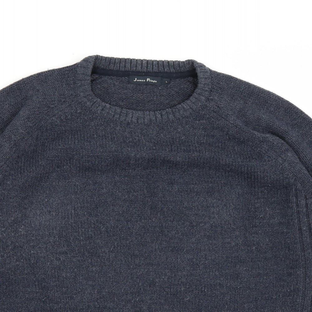 James pringle Mens Blue   Pullover Jumper Size L