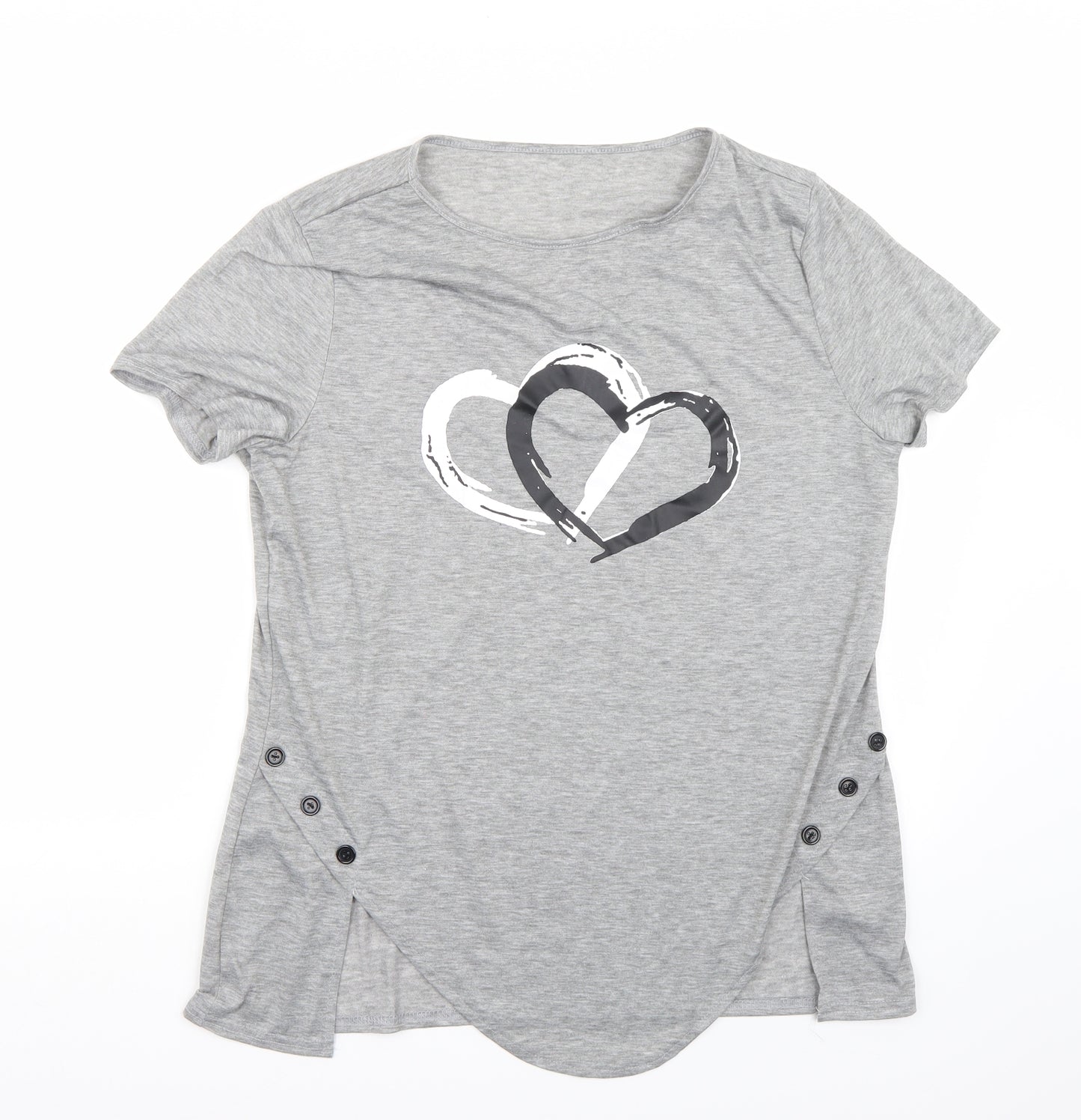 Preworn Womens Grey   Basic T-Shirt Size L