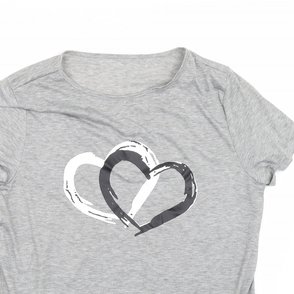 Preworn Womens Grey   Basic T-Shirt Size L