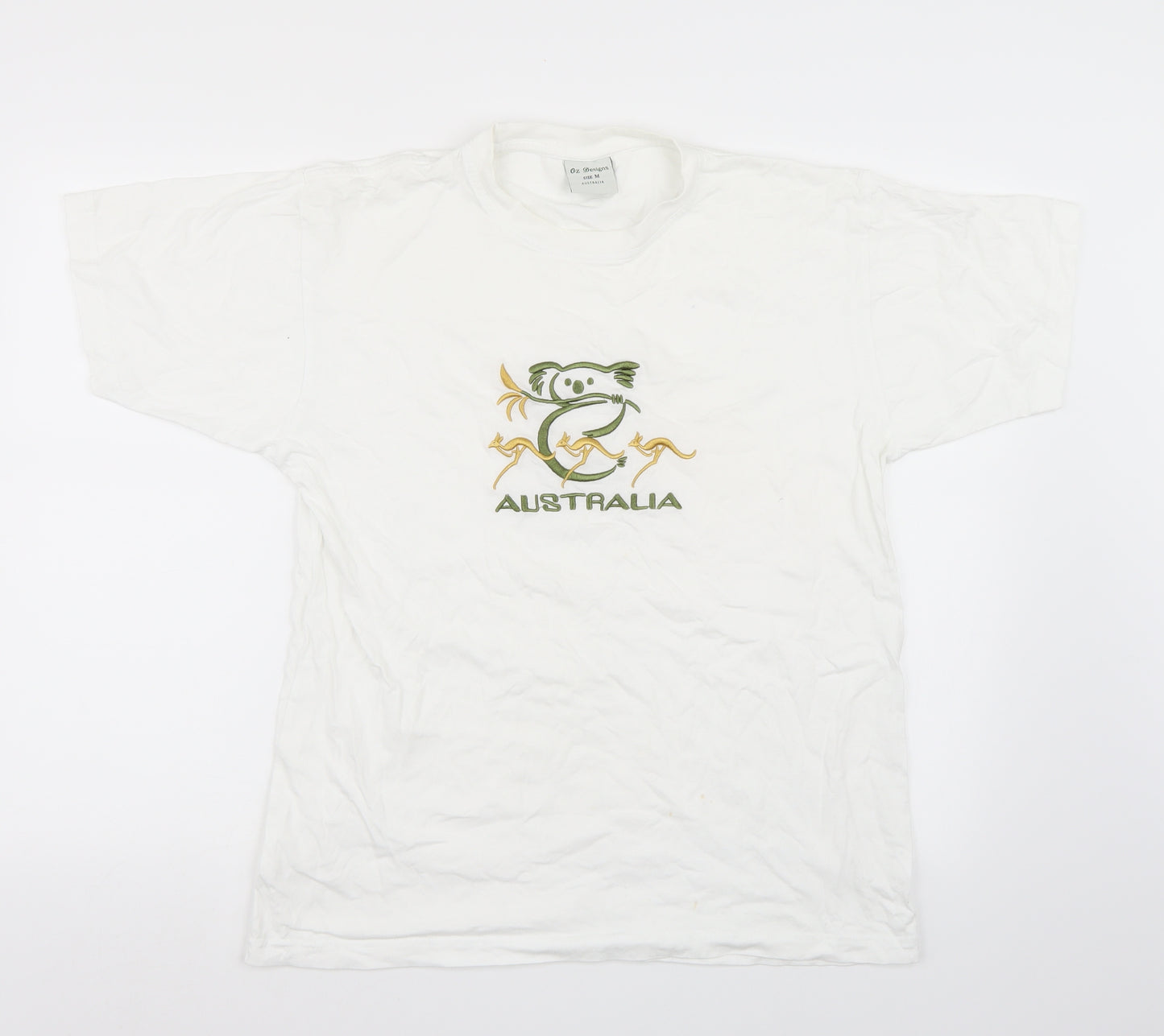 Oz Designs Womens White   Basic T-Shirt Size M