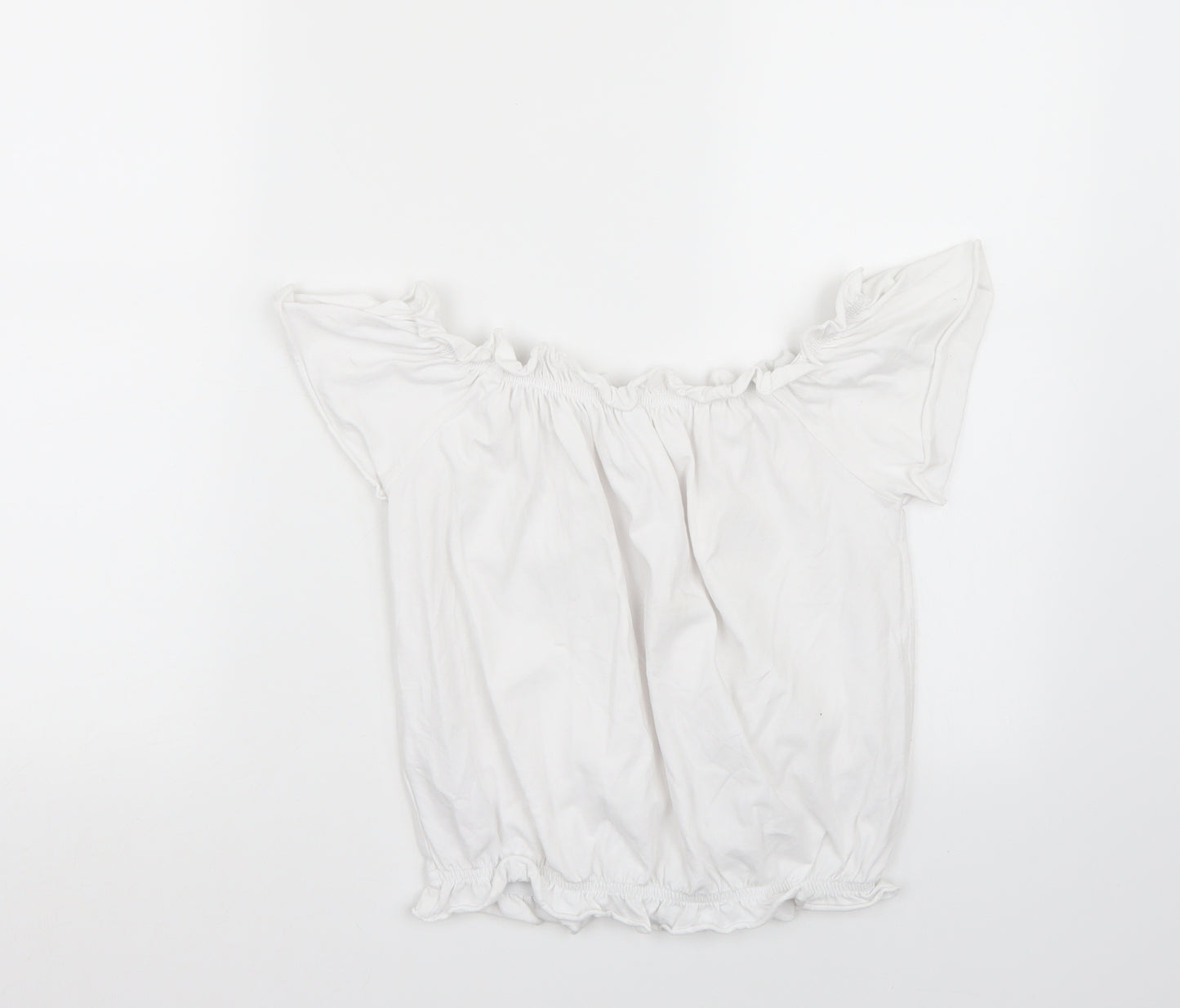 BlueZoo Girls White   Basic T-Shirt Size 11-12 Years