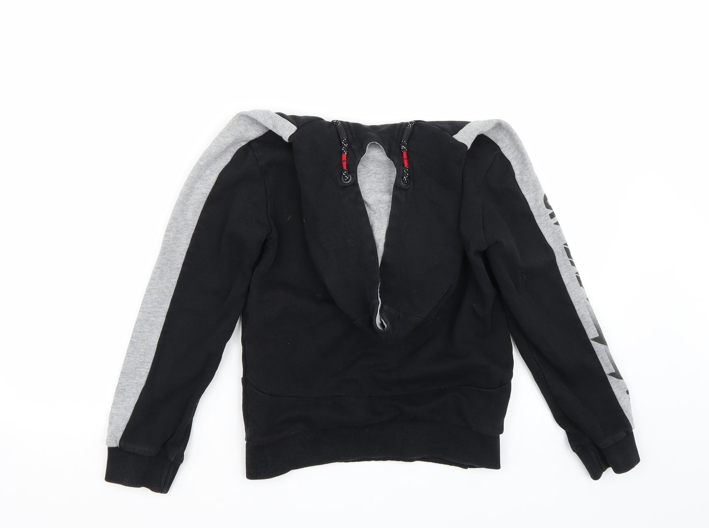 Nutmeg Boys Black  Canvas Pullover Hoodie Size 8-9 Years