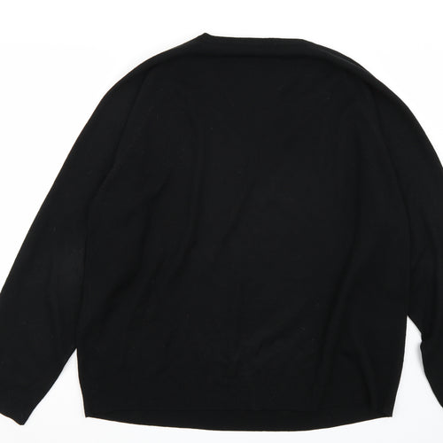 BHS Mens Black   Pullover Jumper Size 2XL