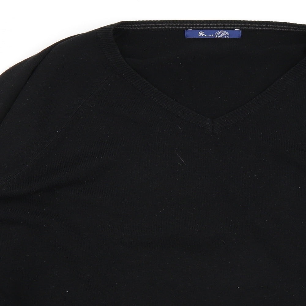 BHS Mens Black   Pullover Jumper Size 2XL