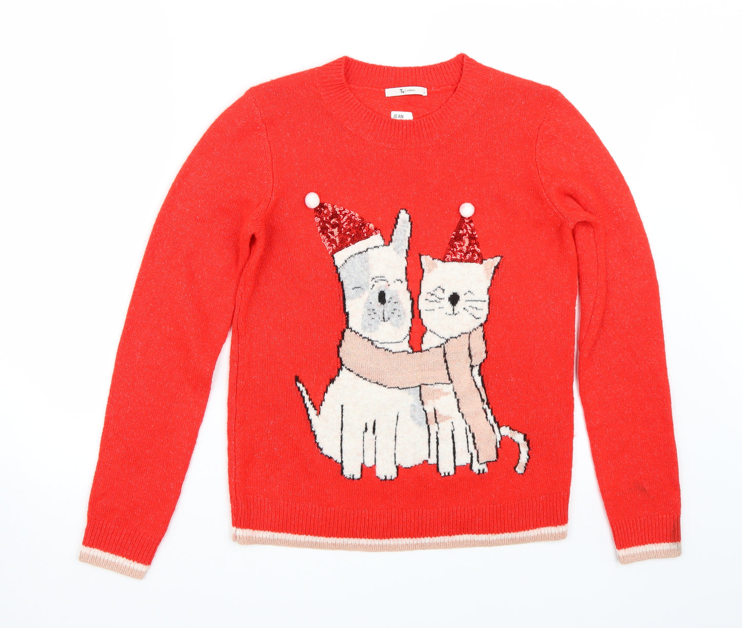 TU Womens Red   Pullover Jumper Size 8