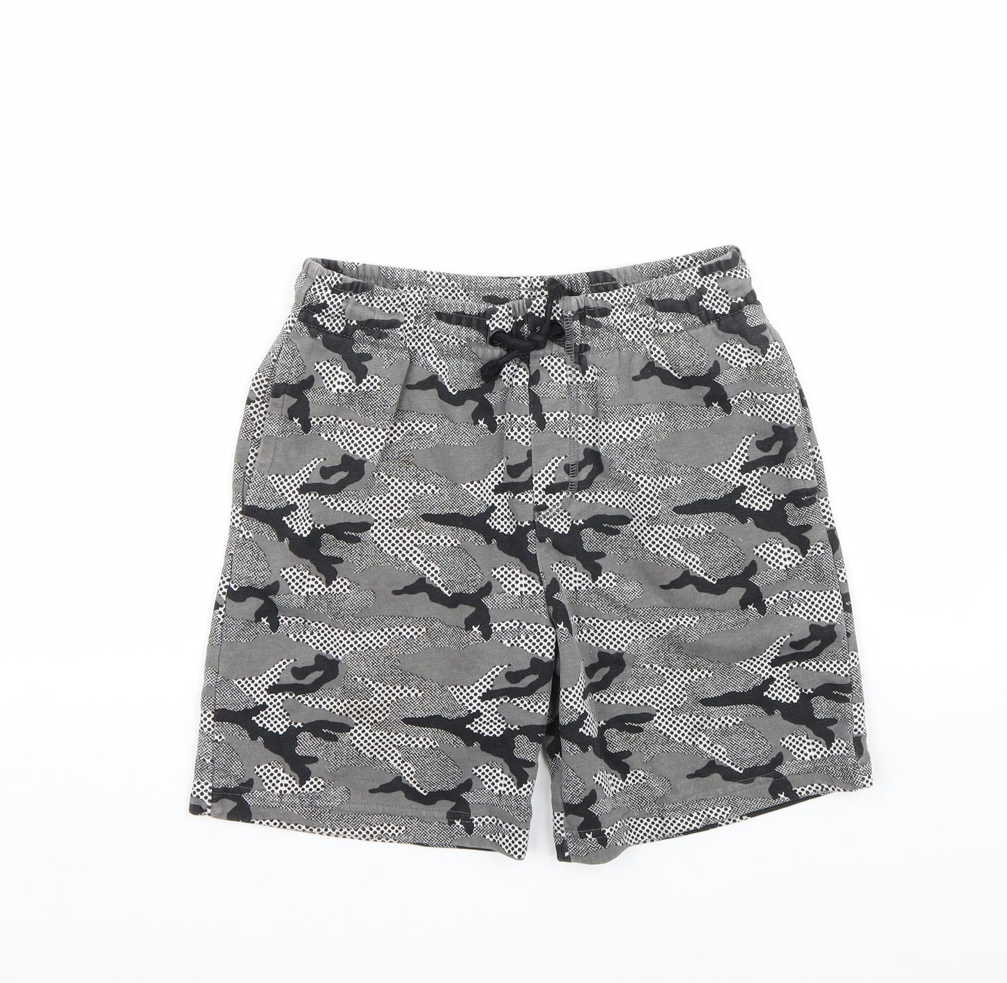 Nutmeg Boys Grey Animal Print  Sweat Shorts Size 11-12 Years