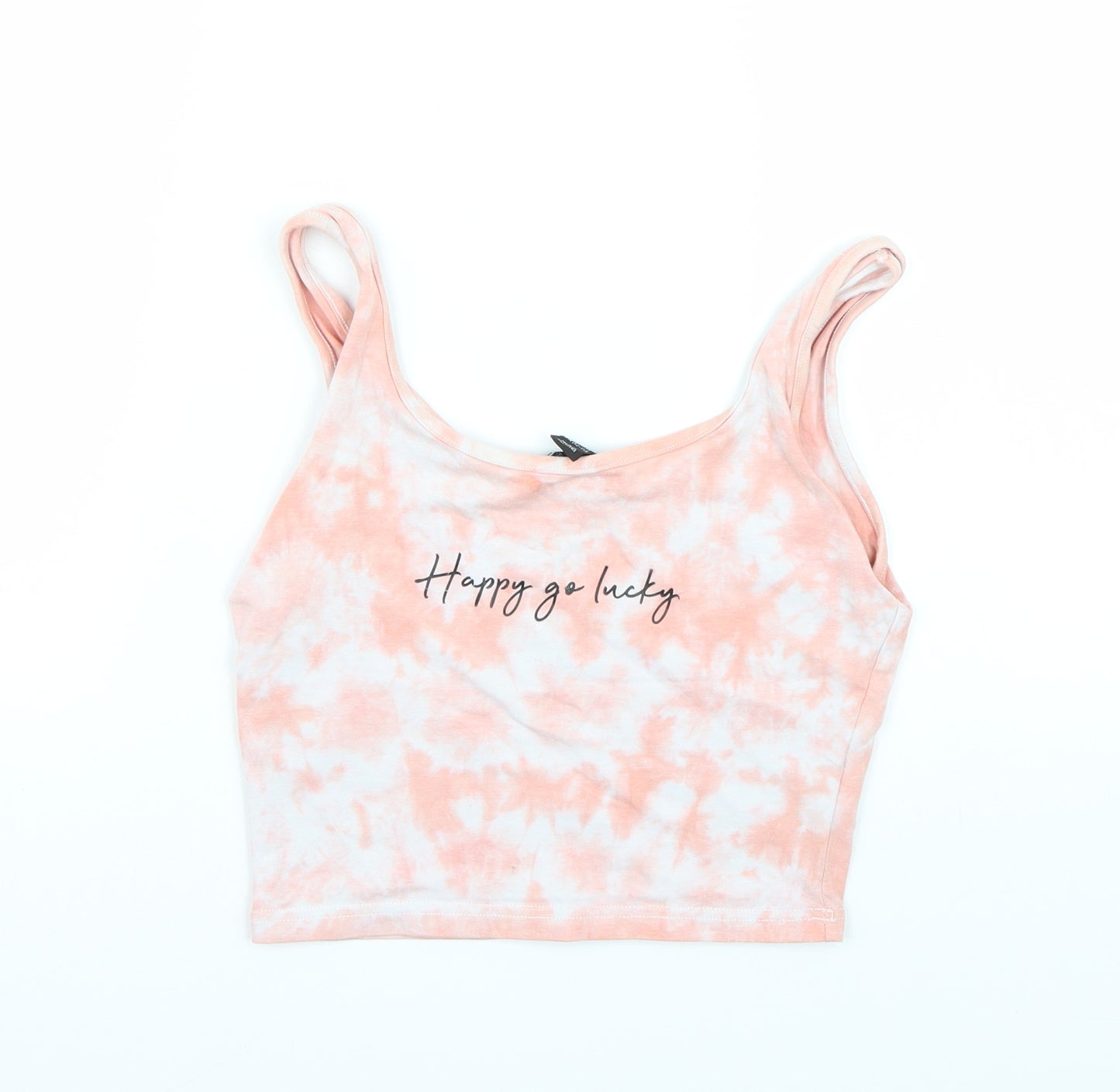 Newlook Girls Pink  Rayon Cropped T-Shirt Size 14 Years
