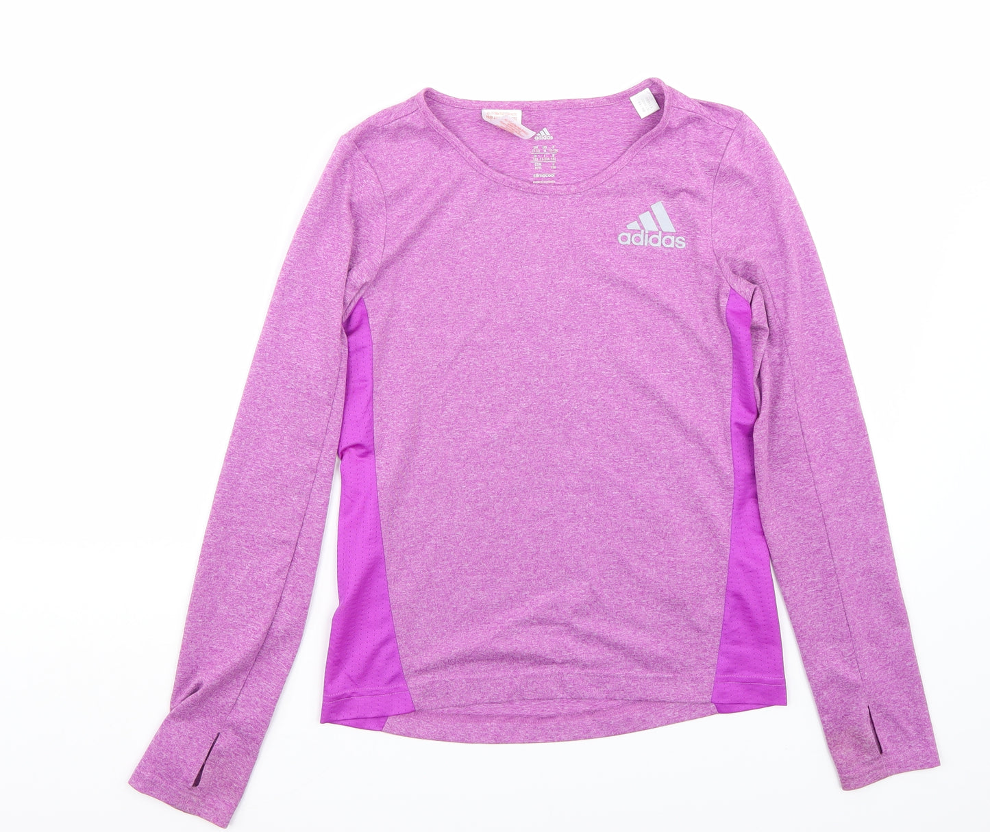 adidas Girls Purple   Basic T-Shirt Size 11 Years