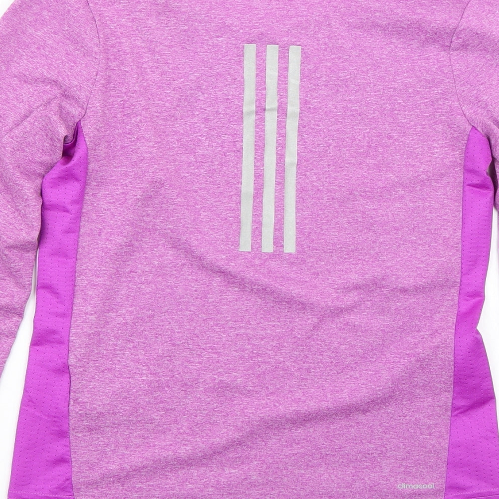 adidas Girls Purple   Basic T-Shirt Size 11 Years