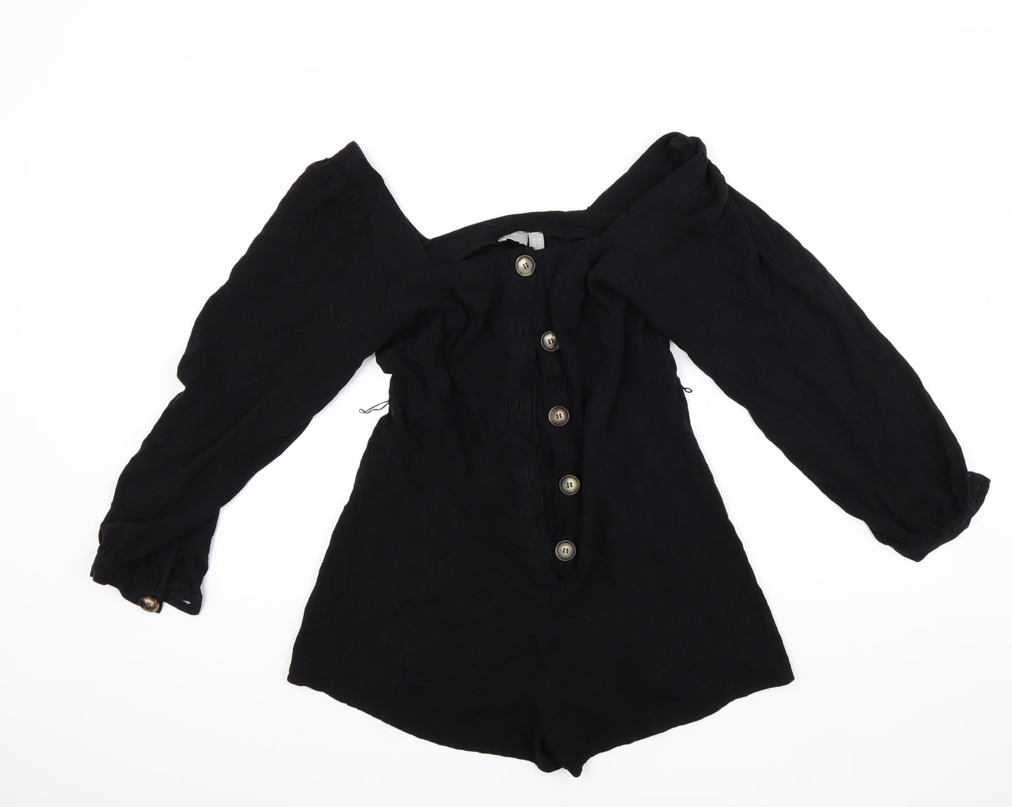 ASOS Womens Black   Basic Button-Up Size 8