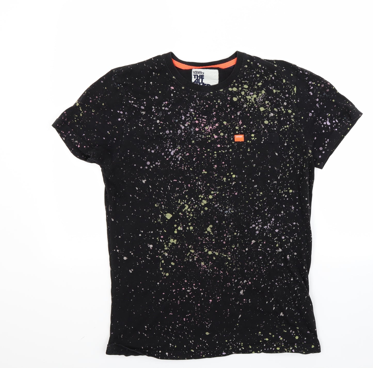 Superdry Mens Black    T-Shirt Size M
