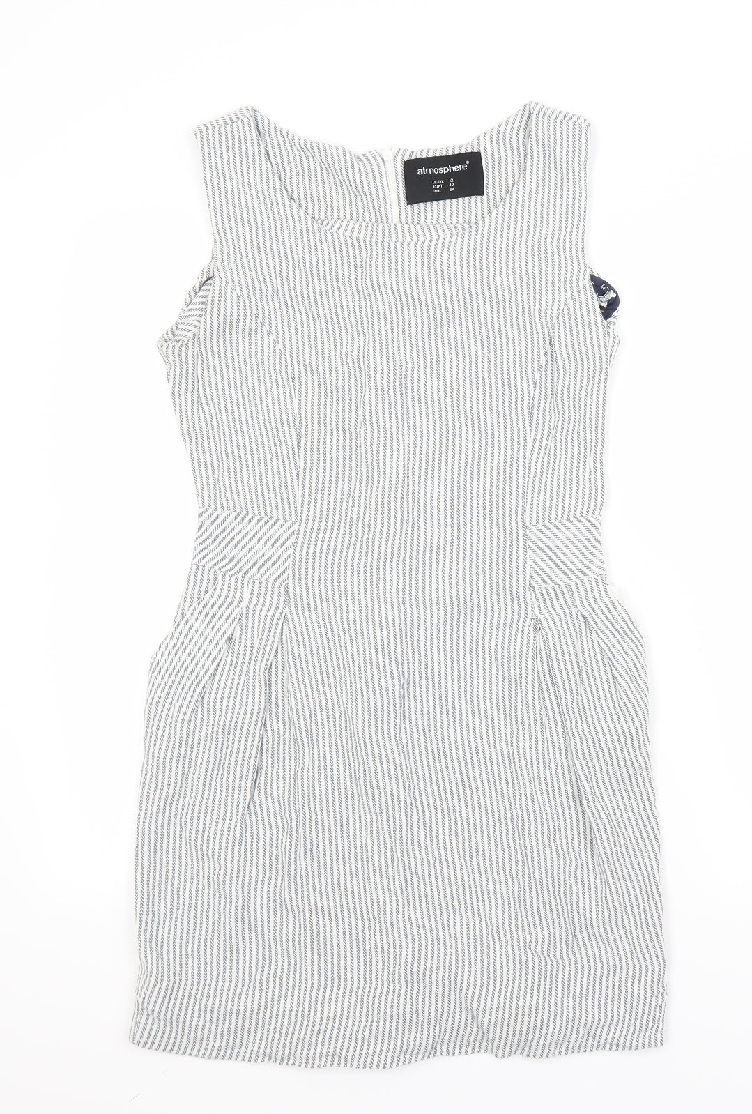 Atmosphere Womens Black Striped  A-Line  Size 12