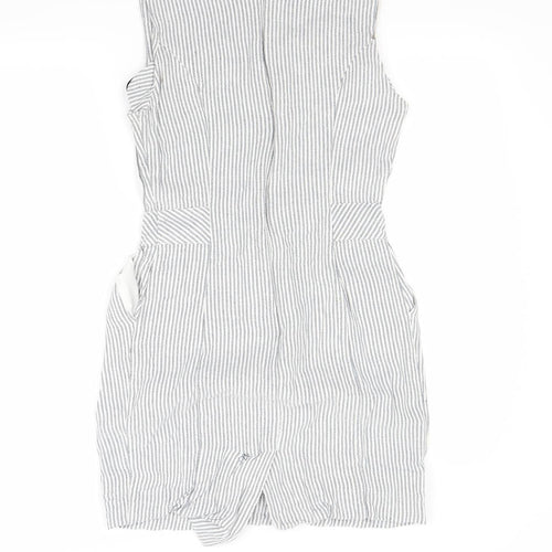 Atmosphere Womens Black Striped  A-Line  Size 12