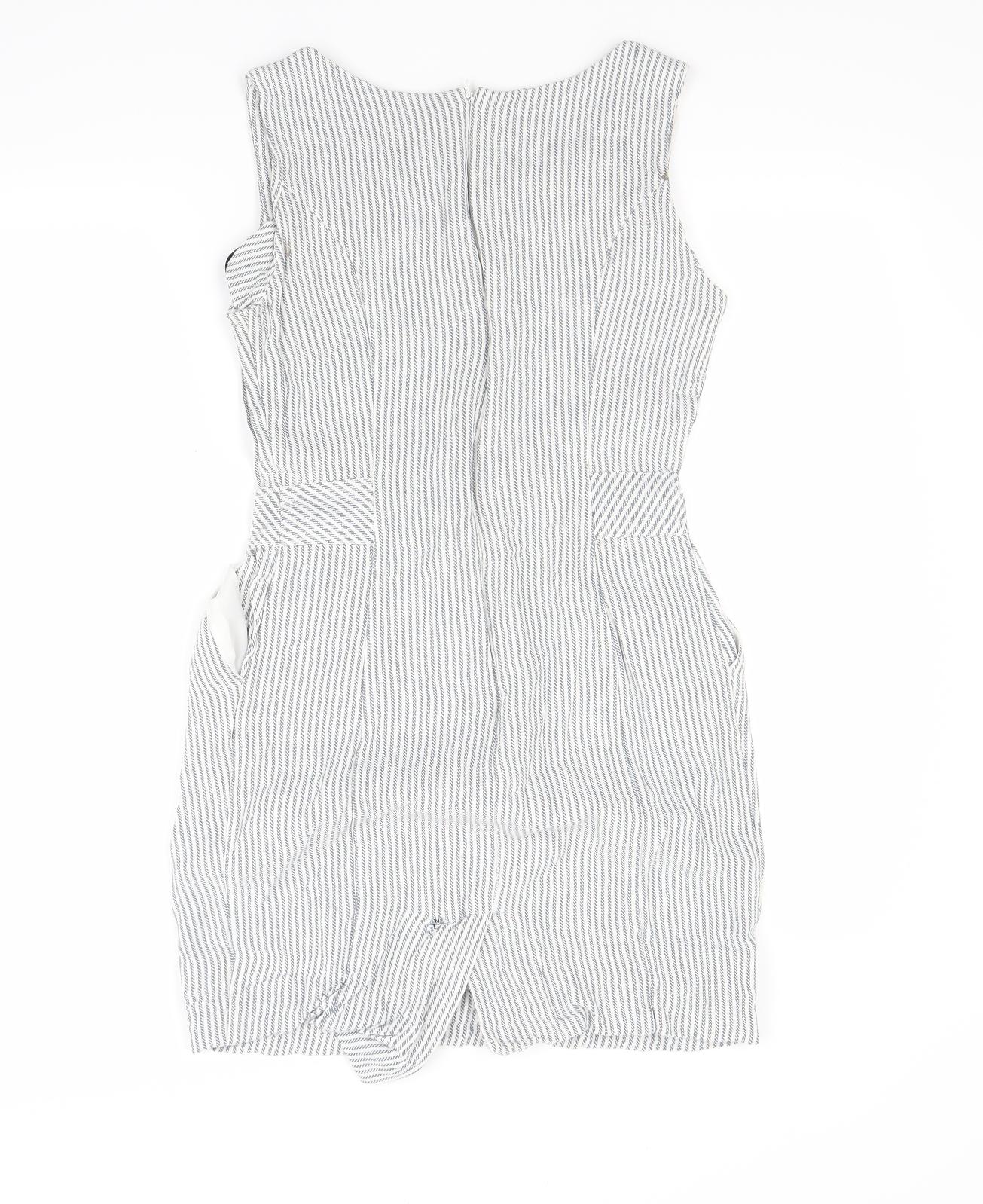 Atmosphere Womens Black Striped  A-Line  Size 12