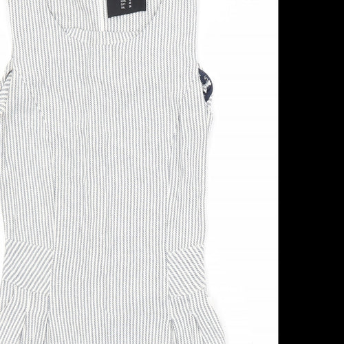 Atmosphere Womens Black Striped  A-Line  Size 12