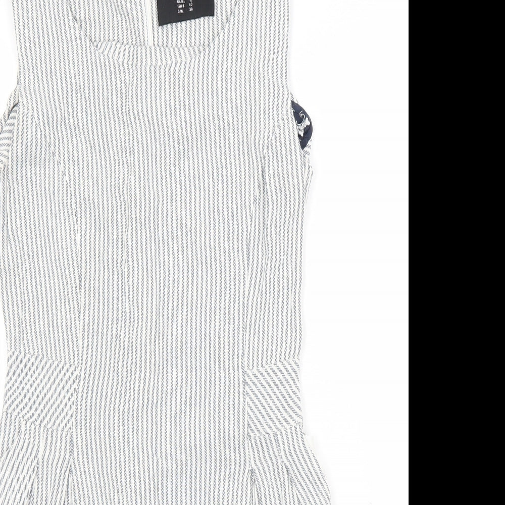 Atmosphere Womens Black Striped  A-Line  Size 12