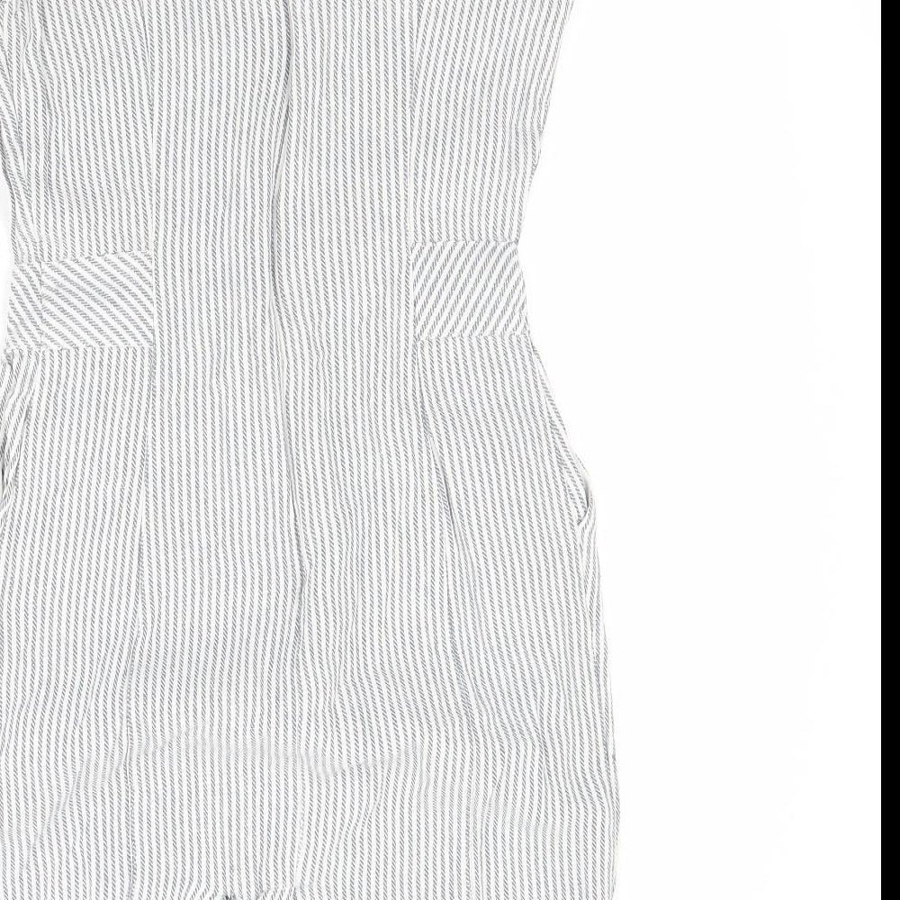 Atmosphere Womens Black Striped  A-Line  Size 12