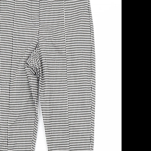 F&F Womens Grey Check  Trousers  Size 12 L27 in