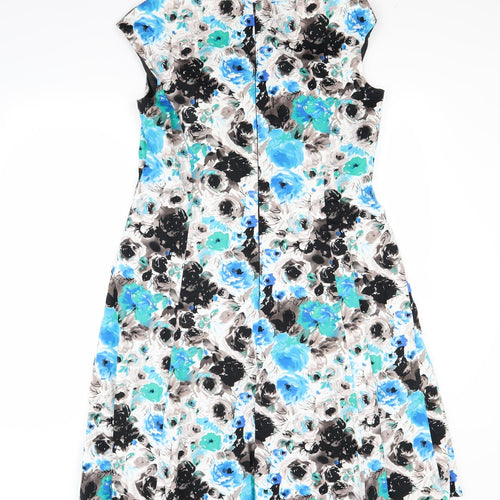 Per Una Womens Multicoloured Floral  A-Line  Size 16