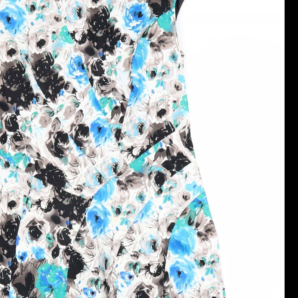 Per Una Womens Multicoloured Floral  A-Line  Size 16