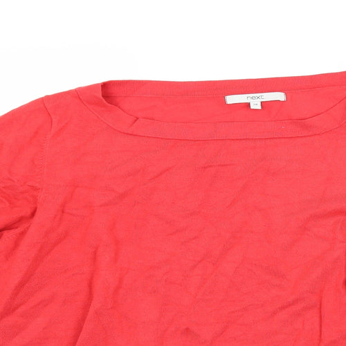 NEXT Womens Red  Rayon Pullover Jumper Size 20