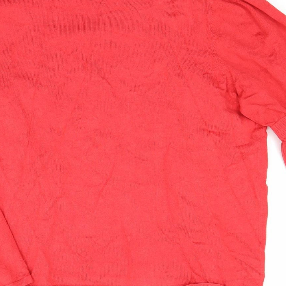 NEXT Womens Red  Rayon Pullover Jumper Size 20