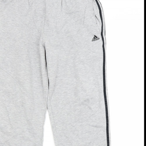 adidas Mens Grey   Jogger Trousers Size L L29 in