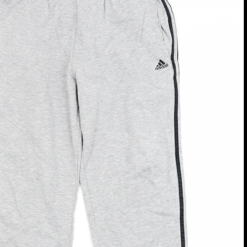 adidas Mens Grey   Jogger Trousers Size L L29 in