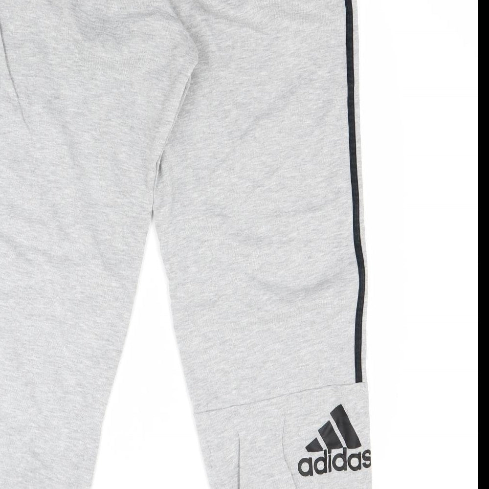 adidas Mens Grey   Jogger Trousers Size L L29 in