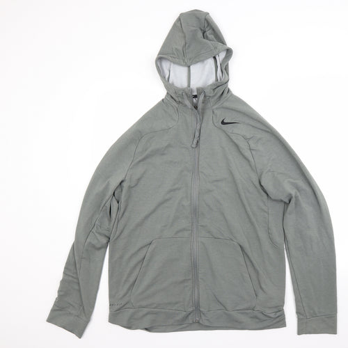 Nike Mens Green   Full Zip Hoodie Size L