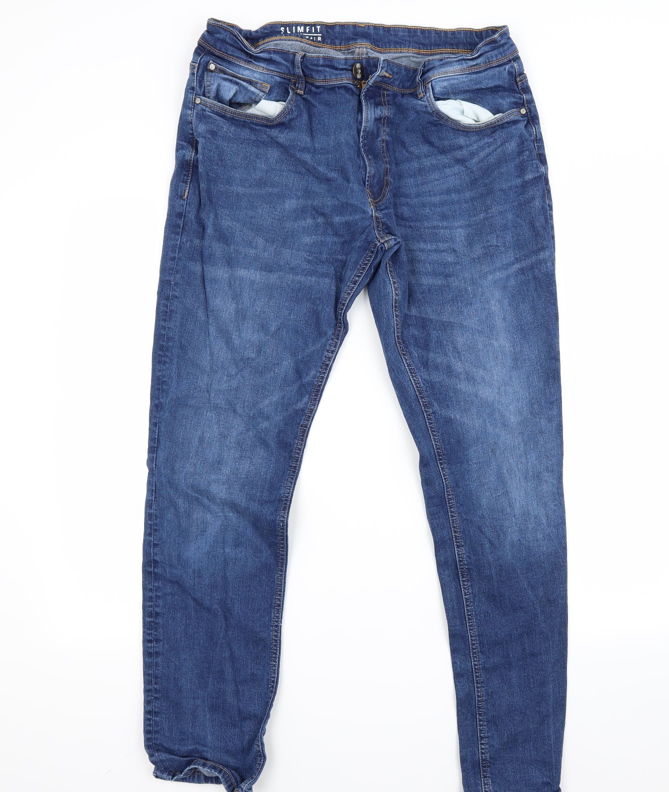 George Mens Blue  Denim Skinny Jeans Size 38 L32 in