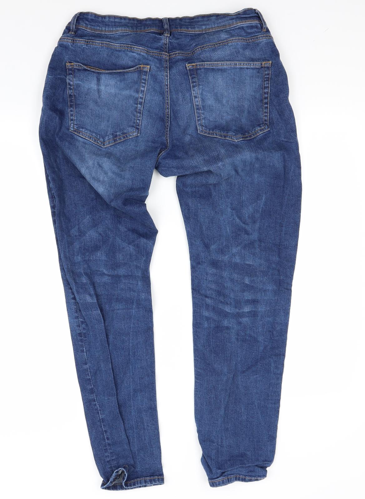 George Mens Blue  Denim Skinny Jeans Size 38 L32 in
