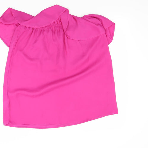 Preworn Womens Pink   Basic Blouse Size XL