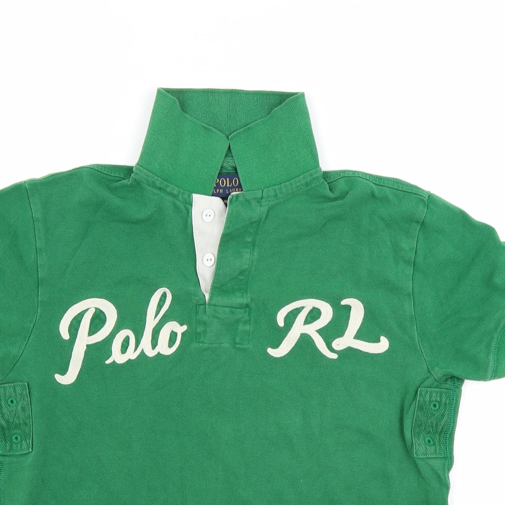 Polo Ralph Lauren Womens Green   Basic Polo Size S
