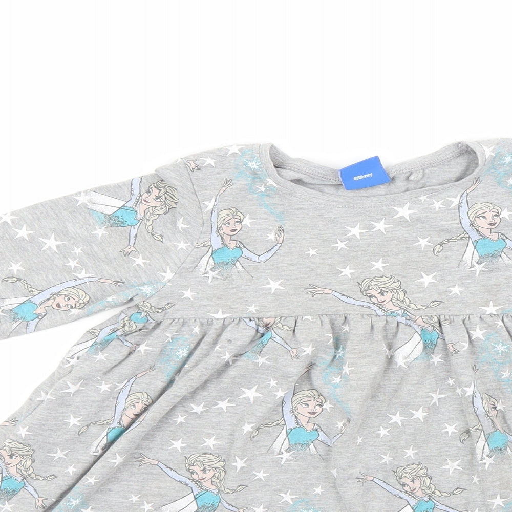 NEXT Girls Grey   Fit & Flare  Size 2-3 Years  - Disney