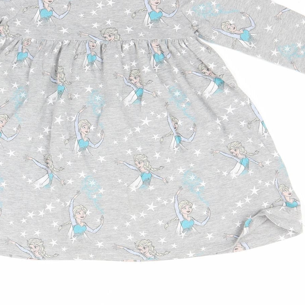 NEXT Girls Grey   Fit & Flare  Size 2-3 Years  - Disney