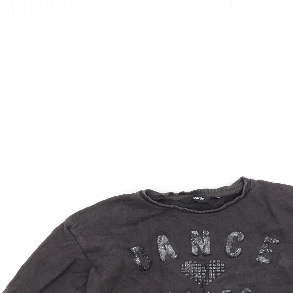 George Girls Brown   Pullover Sweatshirt Size 5-6 Years  - Dance