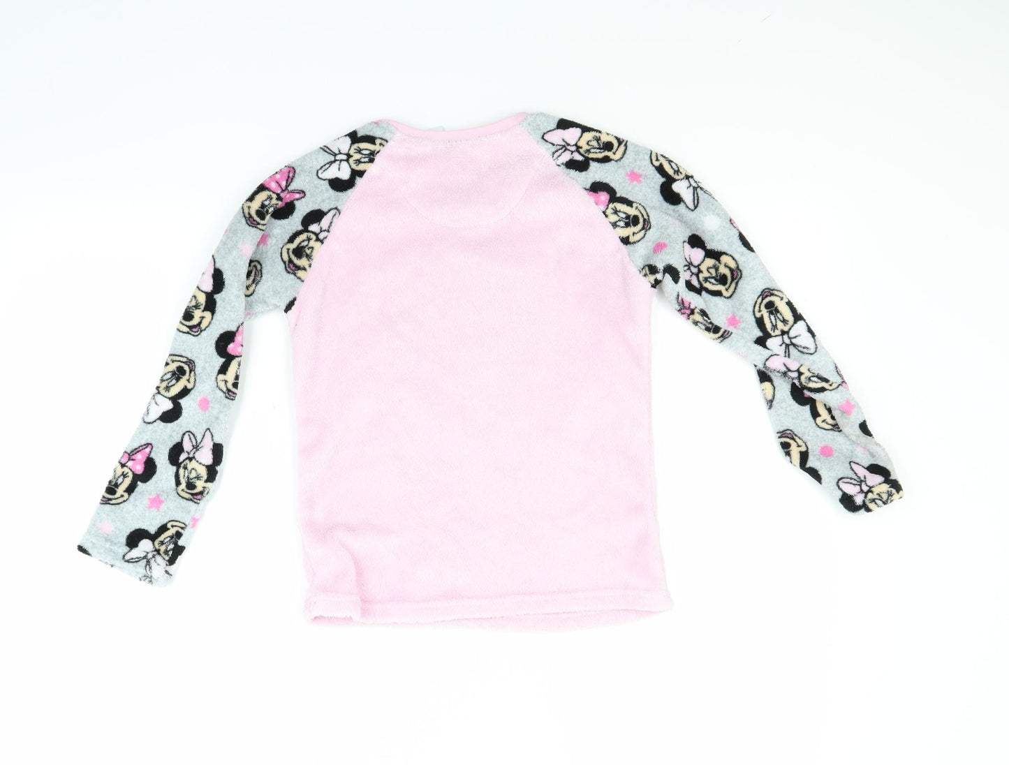 Primark Girls Pink  Fleece Pullover Sweatshirt Size 7-8 Years  - Minnie Mouse