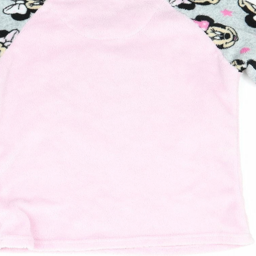 Primark Girls Pink  Fleece Pullover Sweatshirt Size 7-8 Years  - Minnie Mouse
