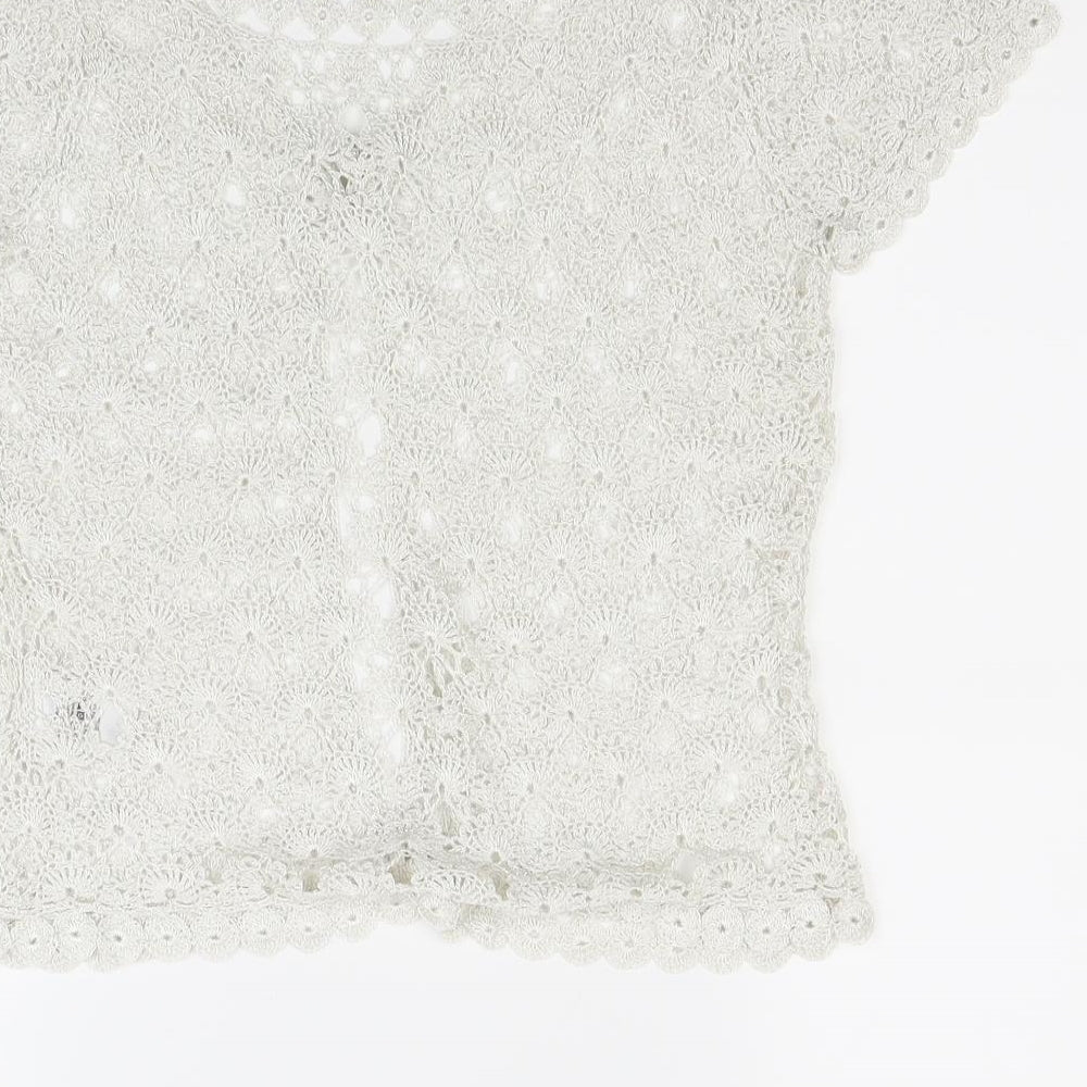 Wallis Womens White   Basic T-Shirt Size M