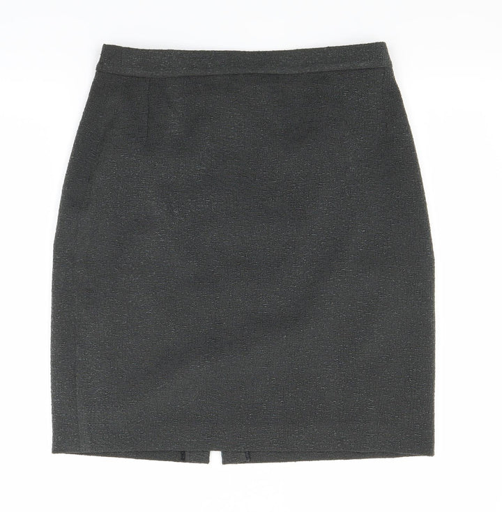 Preworn Womens Green A-Line Skirt Size 12