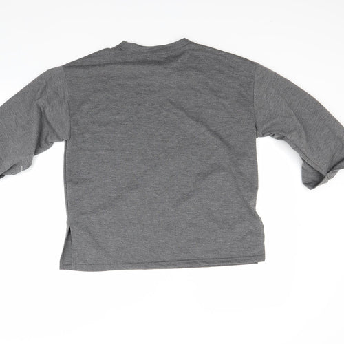 Dorami Womens Grey   Basic T-Shirt Size L
