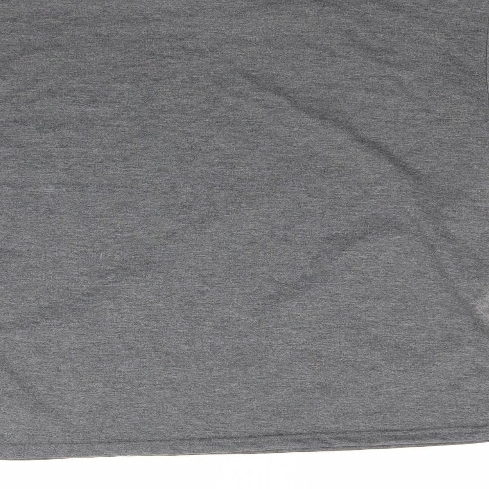 Dorami Womens Grey   Basic T-Shirt Size L