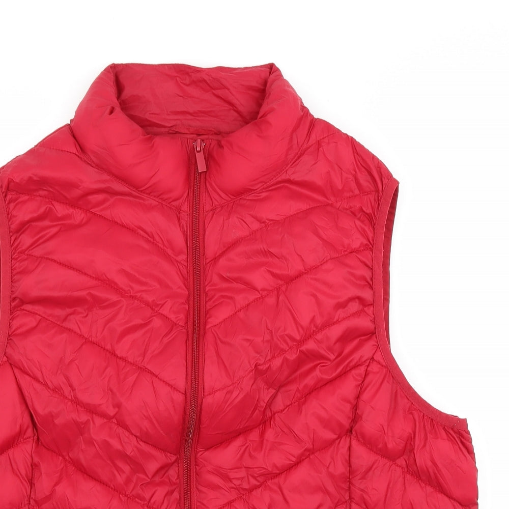 Primark Womens Red   Gilet Coat Size 2XL