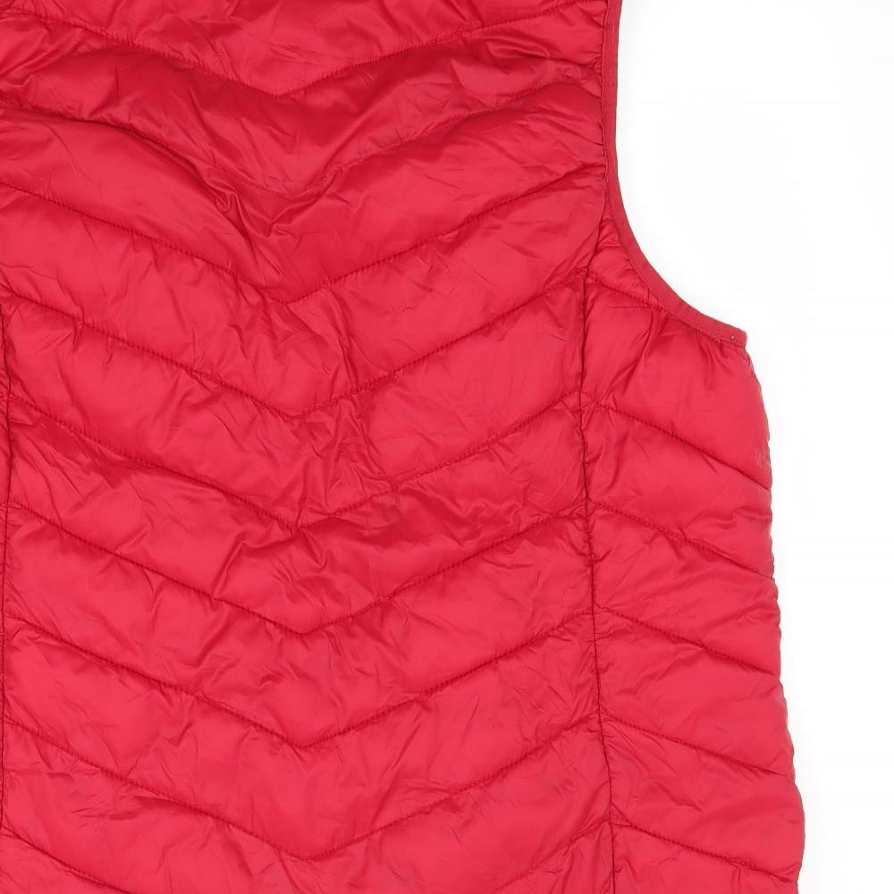 Primark Womens Red   Gilet Coat Size 2XL