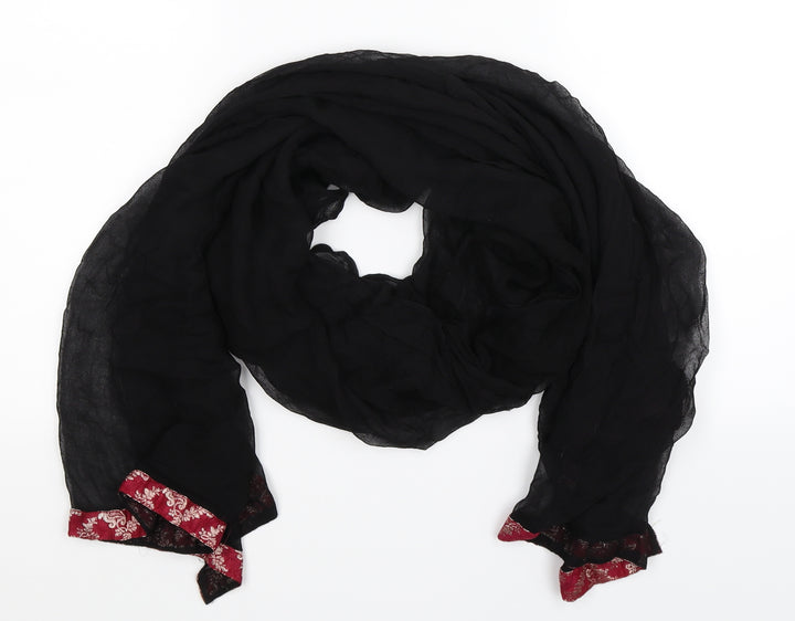 Preworn Womens Black Knit Scarf
