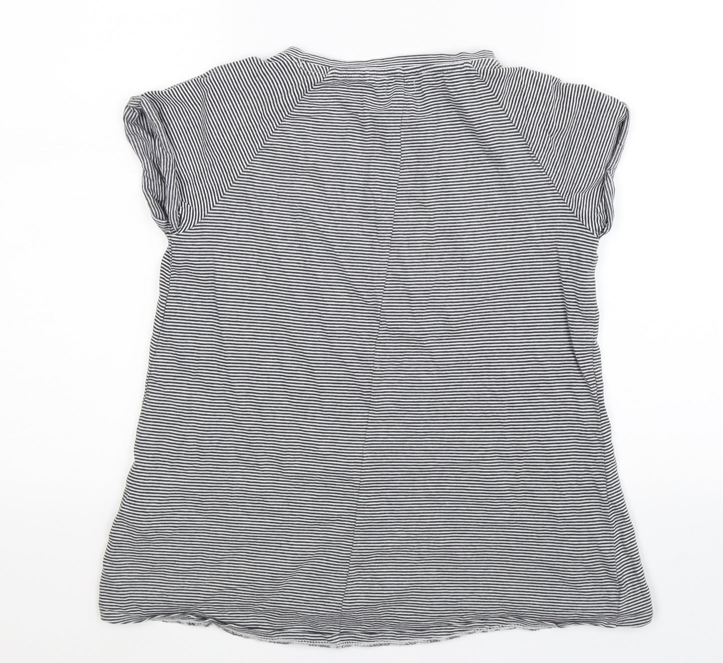 NEXT Girls Multicoloured Striped  Basic T-Shirt Size 11 Years